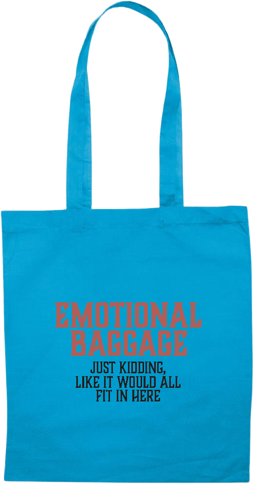 Emotional Baggage Design - Essential colored event tote bag_TURQUOISE_front