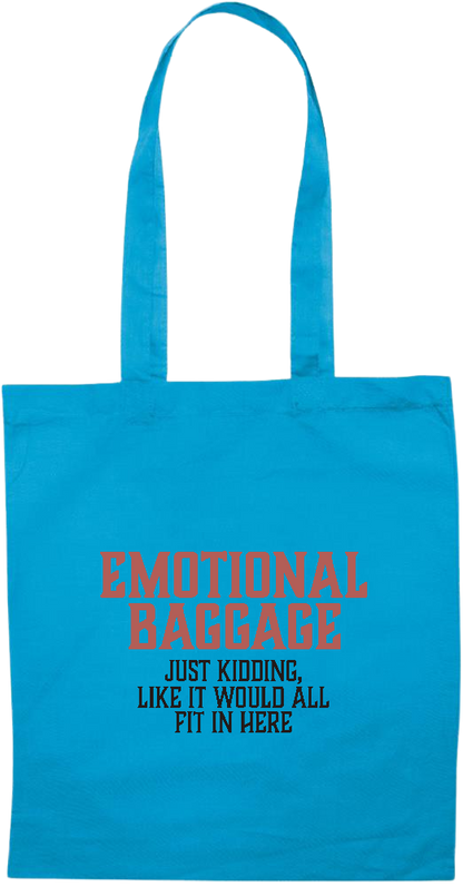 Emotional Baggage Design - Essential colored event tote bag_TURQUOISE_front