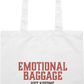 Emotional Baggage Design - Essential colored event tote bag_WHITE_front