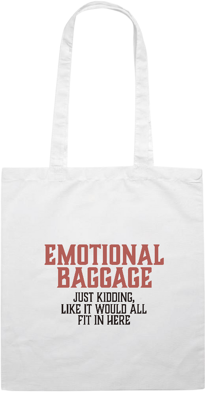 Emotional Baggage Design - Essential colored event tote bag_WHITE_front