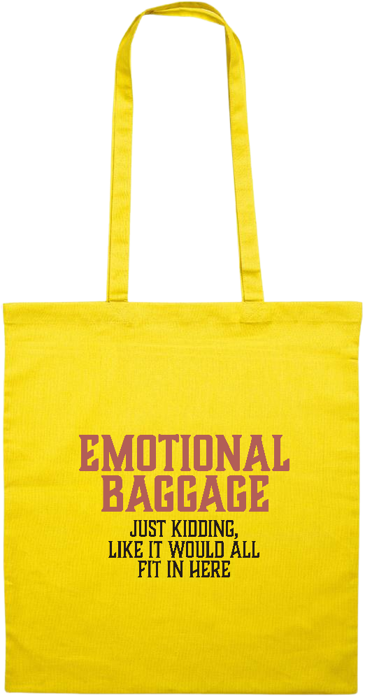 Emotional Baggage Design - Essential colored event tote bag_YELLOW_front