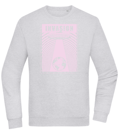 Invasion Ufo Design - Comfort Essential Unisex Sweater_ORION GREY II_front