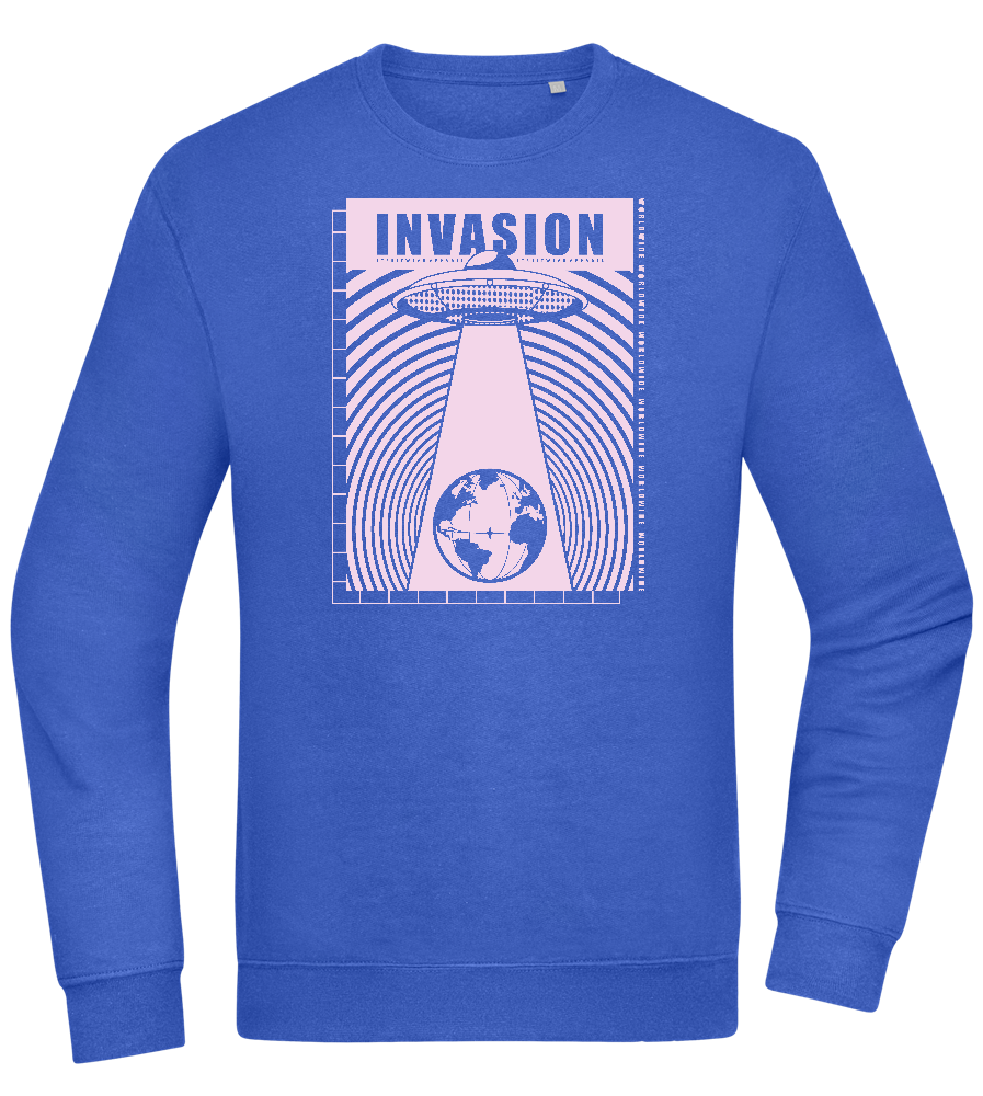 Invasion Ufo Design - Comfort Essential Unisex Sweater_ROYAL_front