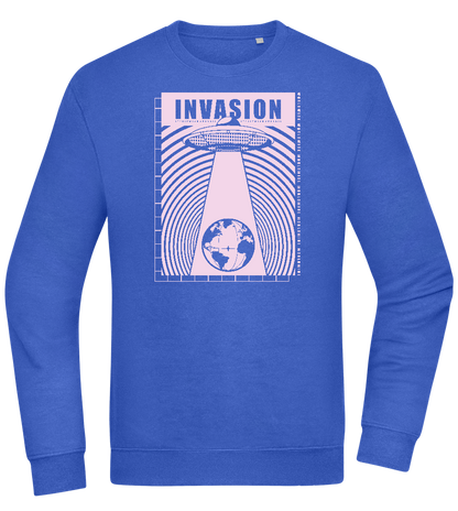 Invasion Ufo Design - Comfort Essential Unisex Sweater_ROYAL_front