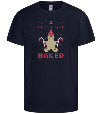 Let's Get Baked Design - Basic kids t-shirt_FRENCH NAVY_front