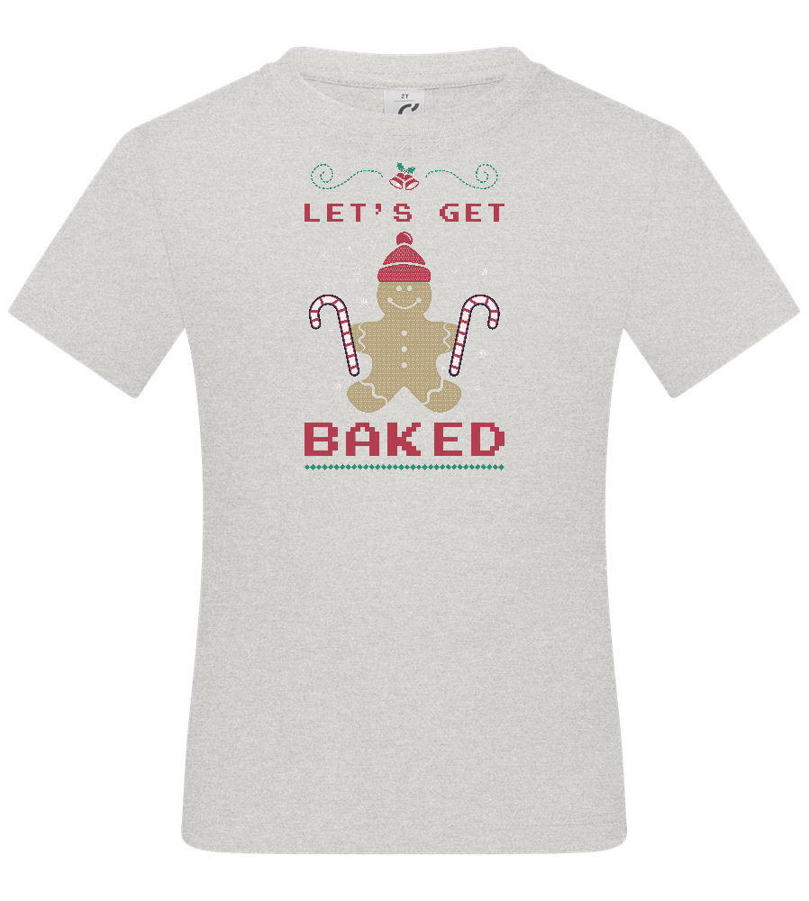 Let's Get Baked Design - Basic kids t-shirt_VIBRANT WHITE_front