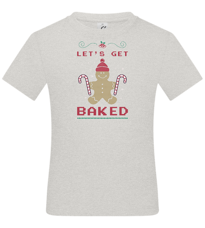 Let's Get Baked Design - Basic kids t-shirt_VIBRANT WHITE_front