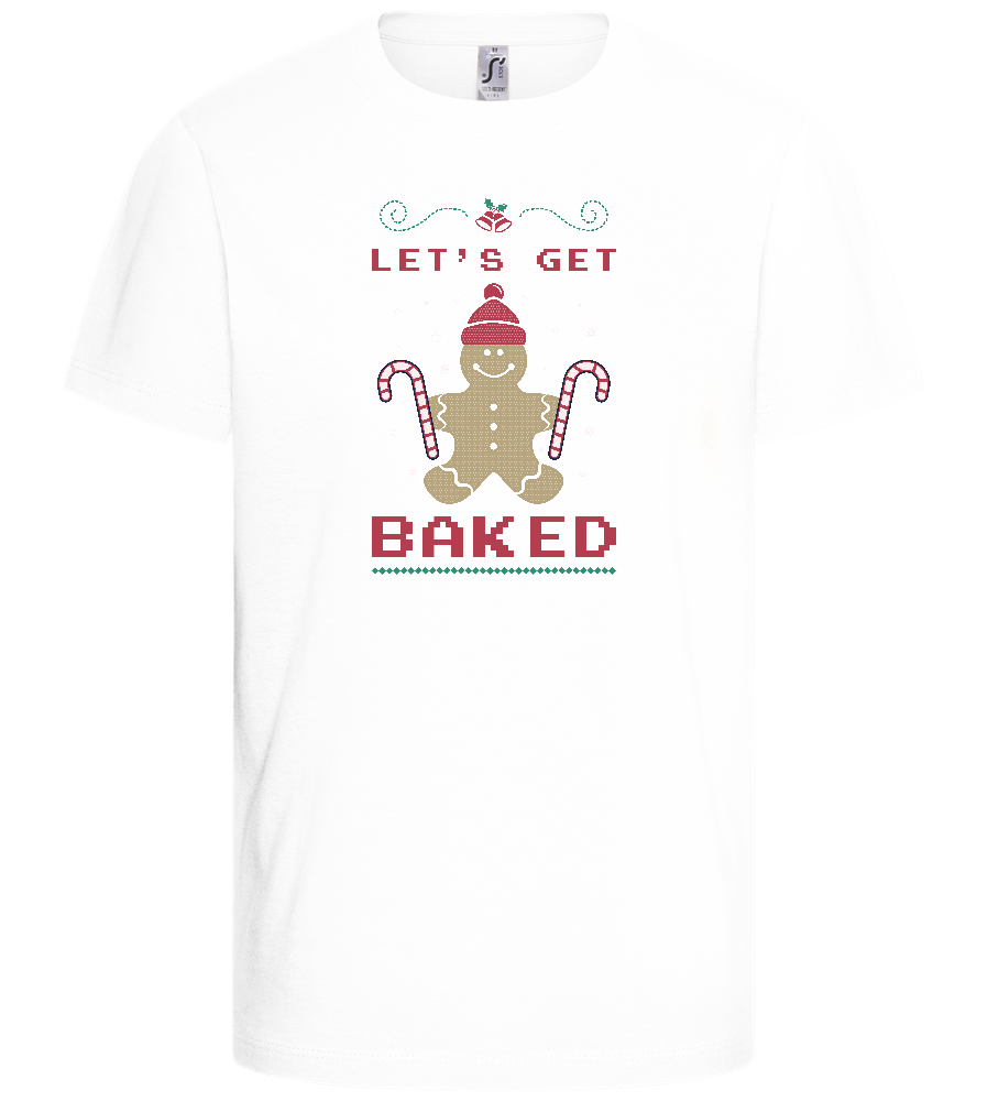 Let's Get Baked Design - Basic kids t-shirt_WHITE_front