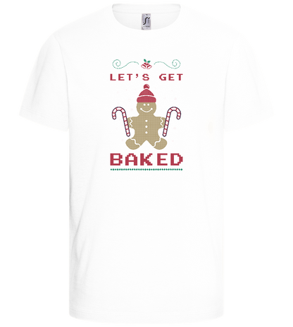 Let's Get Baked Design - Basic kids t-shirt_WHITE_front