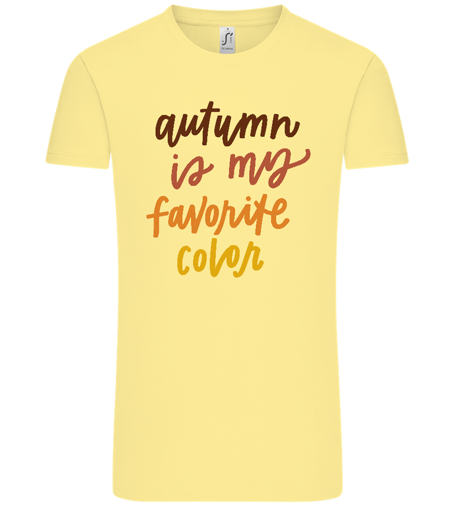 My Favorite Color is Autumn Design - Comfort Unisex T-Shirt_AMARELO CLARO_front