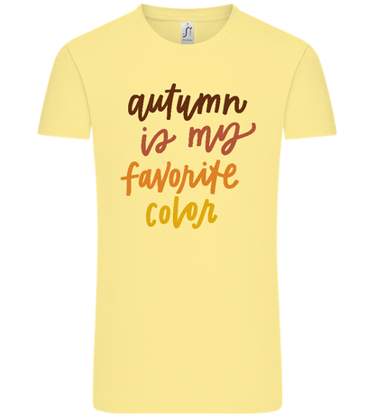 My Favorite Color is Autumn Design - Comfort Unisex T-Shirt_AMARELO CLARO_front