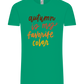 My Favorite Color is Autumn Design - Comfort Unisex T-Shirt_SPRING GREEN_front