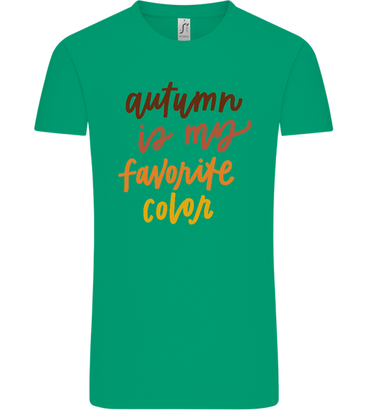 My Favorite Color is Autumn Design - Comfort Unisex T-Shirt_SPRING GREEN_front