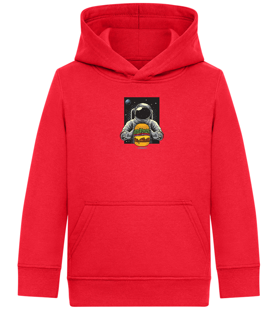 Astroburger Design - Comfort Kids Hoodie_BRIGHT RED_front