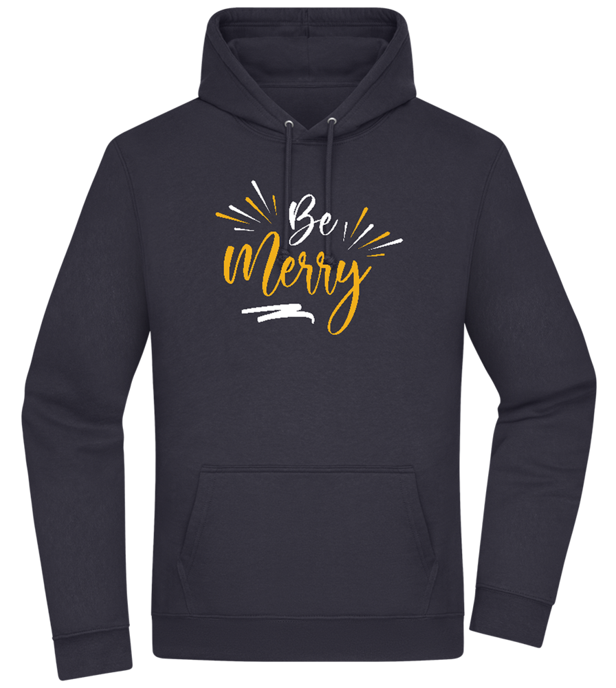 Be Merry Sparkles Design - Premium Essential Unisex Hoodie_FRENCH NAVY_front