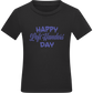 Happy Left Handers Day Design - Comfort kids fitted t-shirt_DEEP BLACK_front