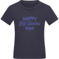 Happy Left Handers Day Design - Comfort kids fitted t-shirt_FRENCH NAVY_front