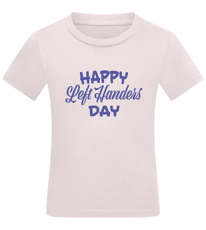 Happy Left Handers Day Design - Comfort kids fitted t-shirt_LIGHT PINK_front