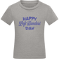 Happy Left Handers Day Design - Comfort kids fitted t-shirt_ORION GREY_front