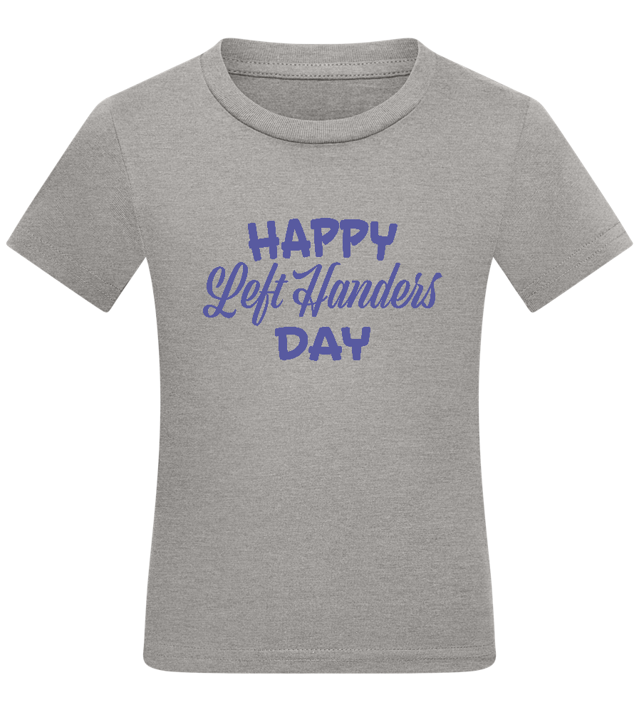 Happy Left Handers Day Design - Comfort kids fitted t-shirt_ORION GREY_front