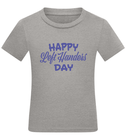 Happy Left Handers Day Design - Comfort kids fitted t-shirt_ORION GREY_front