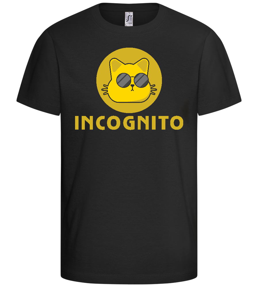 Incognito Design - Comfort kids fitted t-shirt_DEEP BLACK_front