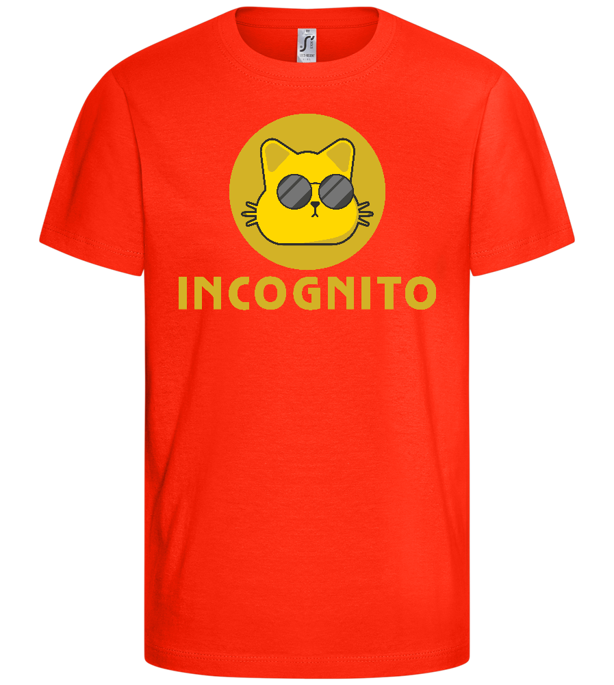 Incognito Design - Comfort kids fitted t-shirt_RED_front