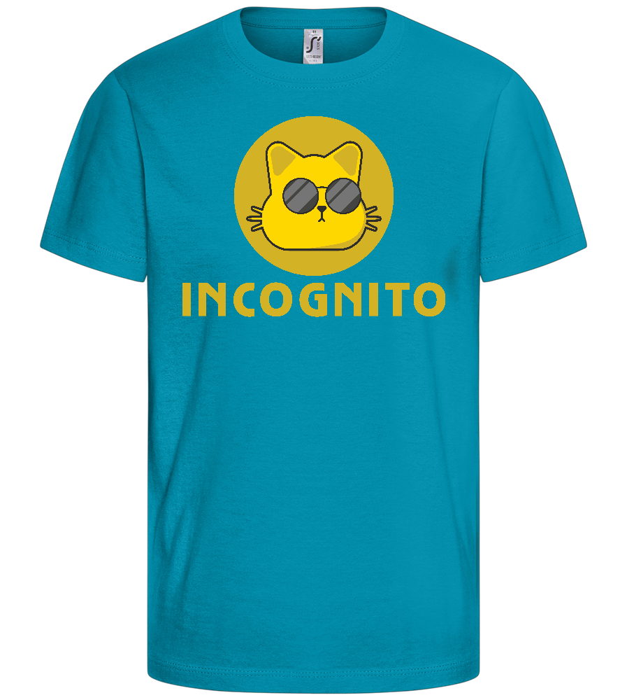 Incognito Design - Comfort kids fitted t-shirt_TURQUOISE_front