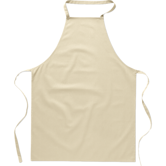 Cotton Kitchen Apron_BEIGE_front