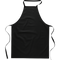 Cotton Kitchen Apron_BLACK_front
