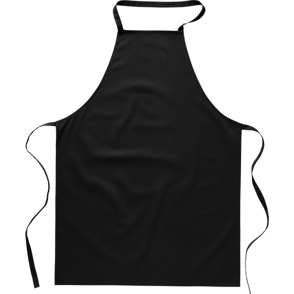 Cotton Kitchen Apron_BLACK_front