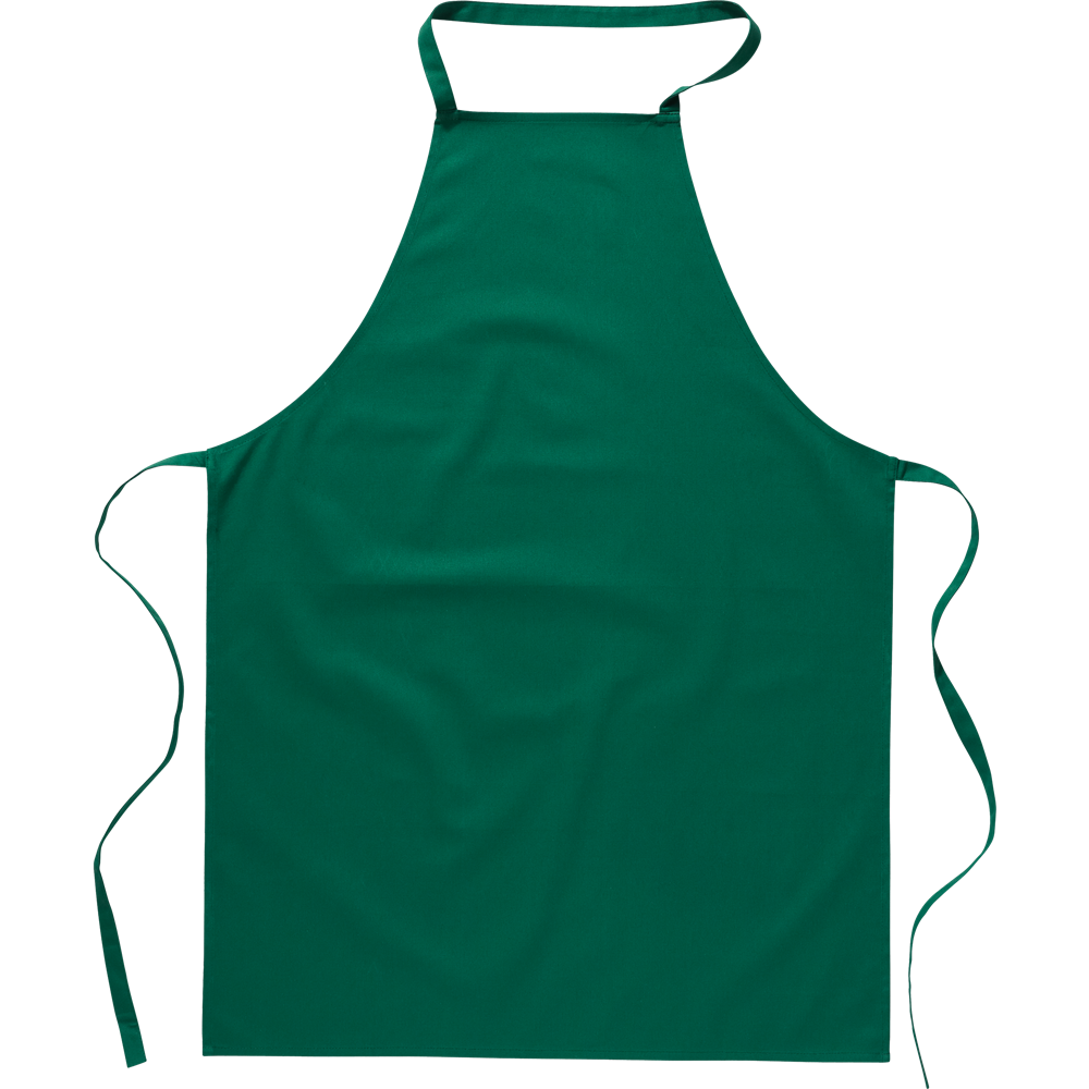 Cotton Kitchen Apron_GREEN_front