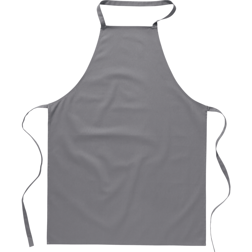 Cotton Kitchen Apron_GREY_front