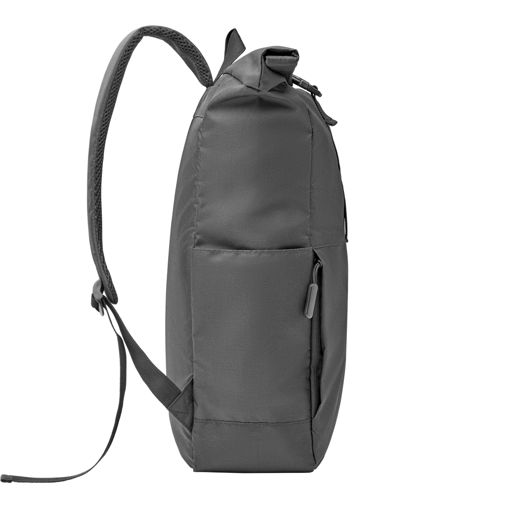 Rolltop Laptop Backpack_BLACK_left