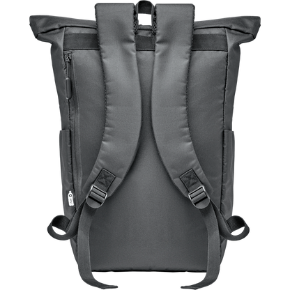 Rolltop Laptop Backpack_BLACK_DETAILEDIMAGE_front_3