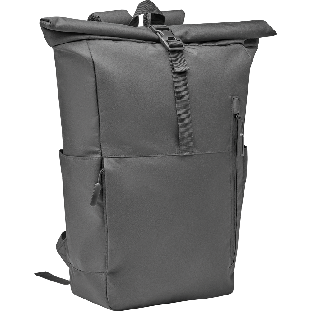 Rolltop Laptop Backpack_BLACK_DETAILEDIMAGE_front_1
