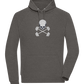 Skull and Dumbbells Design - Comfort unisex hoodie_CHARCOAL CHIN_front