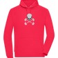 Skull and Dumbbells Design - Comfort unisex hoodie_RED_front