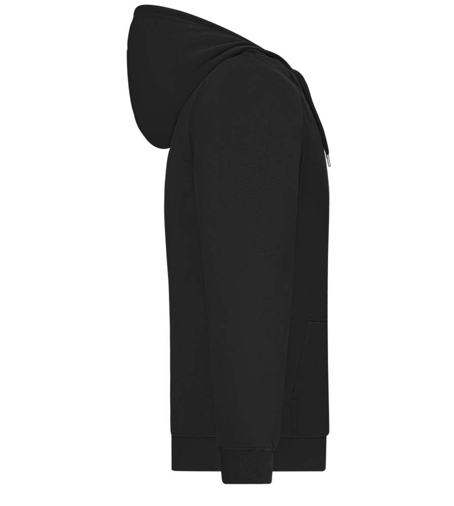 Skull and Dumbbells Design - Comfort unisex hoodie_BLACK_right