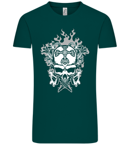 Skull With Flames Design - Comfort Unisex T-Shirt