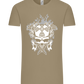 Skull With Flames Design - Comfort Unisex T-Shirt_KHAKI_front