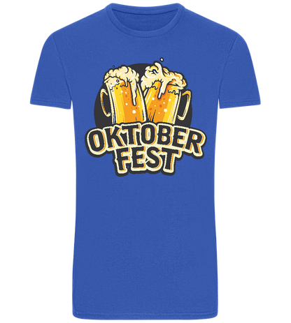Oktoberfest Beers Design - Basic Unisex T-Shirt_ROYAL_front