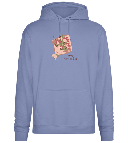 Happy Mother's Day Flower Bouquet Design - Premium Essential Unisex Hoodie_BLUE_front