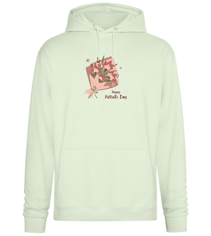 Happy Mother's Day Flower Bouquet Design - Premium Essential Unisex Hoodie_CREAMY GREEN_front