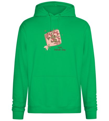 Happy Mother's Day Flower Bouquet Design - Premium Essential Unisex Hoodie_SPRING GREEN_front