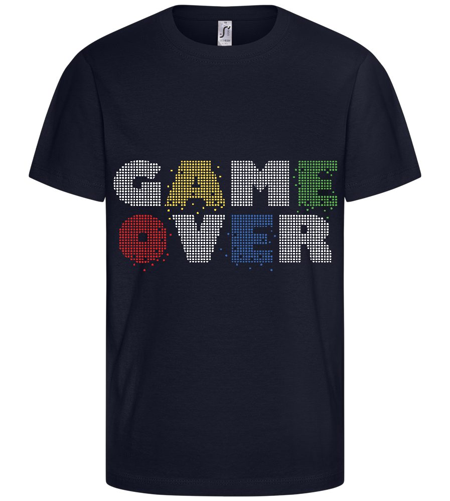 GAMEOVER Design - Comfort kids fitted t-shirt_FRENCH NAVY_front