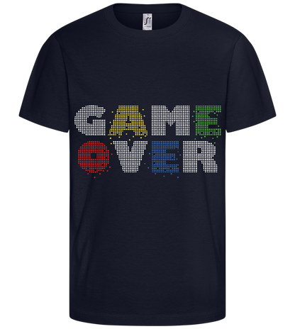 GAMEOVER Design - Comfort kids fitted t-shirt_FRENCH NAVY_front