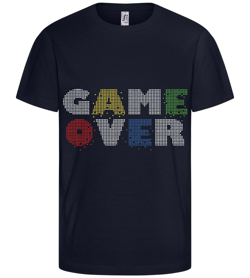 GAMEOVER Design - Comfort kids fitted t-shirt_FRENCH NAVY_front