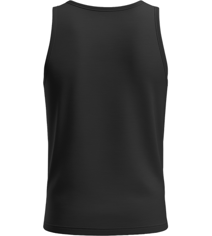 Gorilla Bicep Curling Design - Basic men's tank top_DEEP BLACK_back