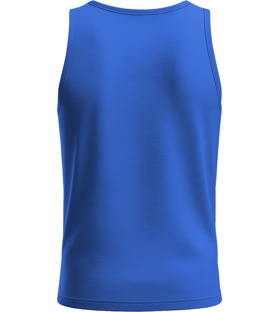 Gorilla Bicep Curling Design - Basic men's tank top_ROYAL BLUE_back